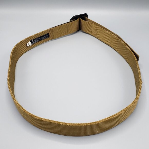 5.11 Tactical Trainer Belt 59409 Tan Nylon Men Size XL 40-42 Heavy Duty 1.5 inch - Picture 2 of 15